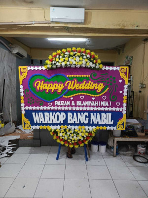 Papan Bunga Outdoor Wedding Depok