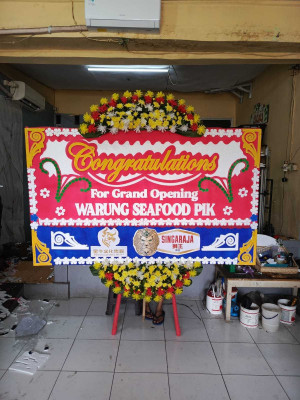 Papan Bunga Outdoor Wedding Depok