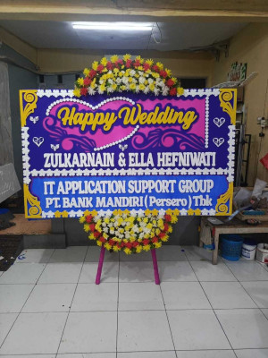 Papan Bunga Outdoor Wedding Depok